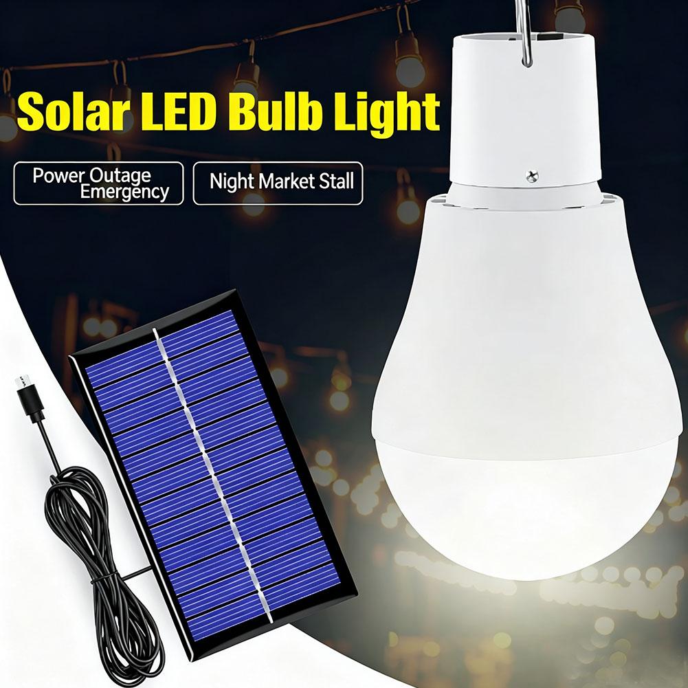 Power Outage Light - Solar-LED-Glühbirne, IP65 wasserdicht, 200 Lumen, tragbar,